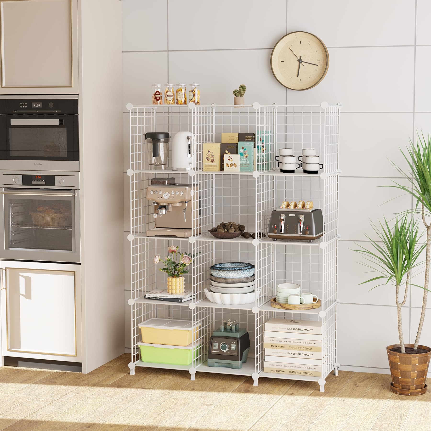 ATTDETJL wire cube shelves show modular design for versatile room organization