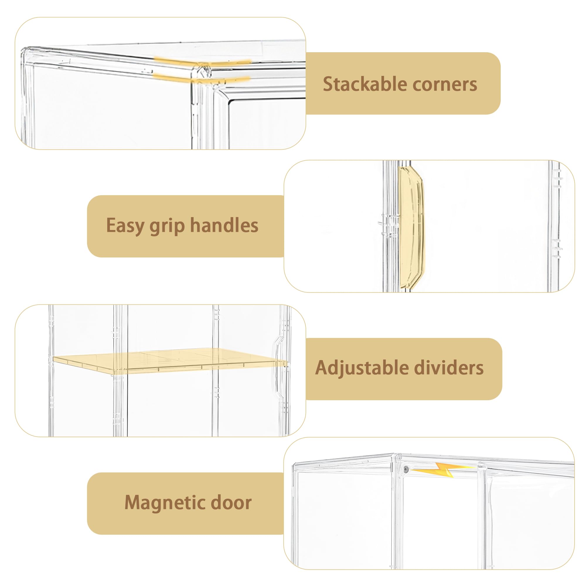 Attelite case with removable divider for flexible figure layouts