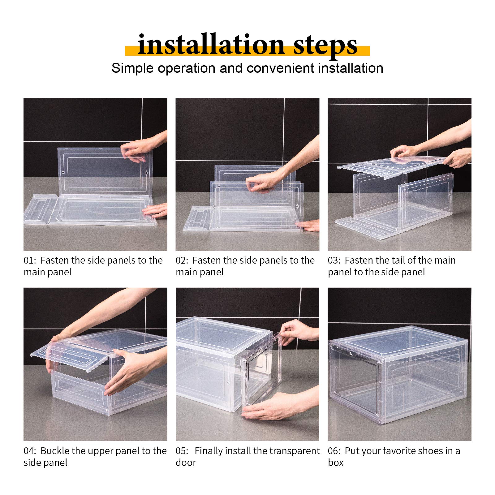 Attelite Shoe Box easy-assembly enables setup without tools in minutes