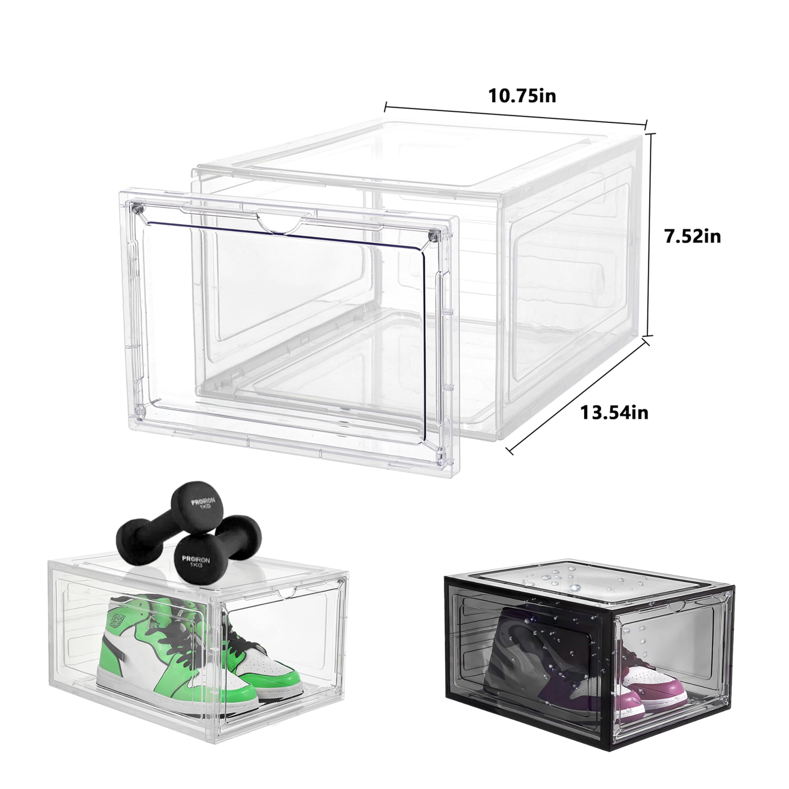 Attelite Upgrade 12pack drop-front door open for easy, quick shoe access.