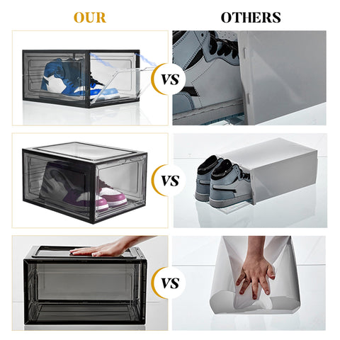 Attelite Upgrade 12-pack shoe box with ABS door frame reinforcing long-term use.