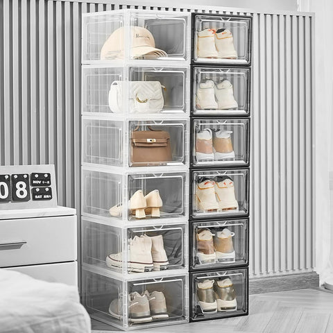 Attelite Upgrade 12-pack shoe box with air vents keep footwear fresh between wears.