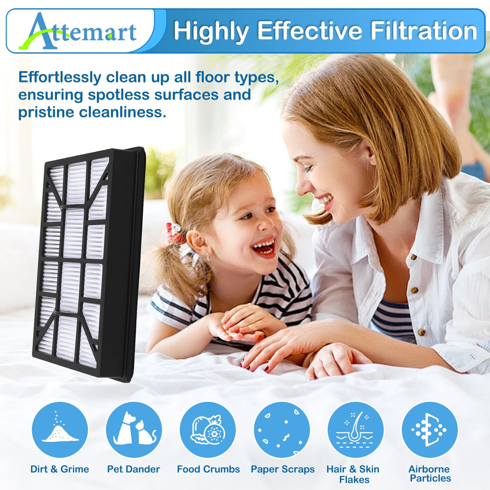 Attemart EF-12 washable and reusable filter for Kenmore 600-series, lowers waste