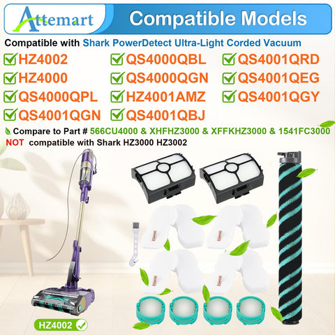 Attemart hz4000 complete pack showing all replacement parts