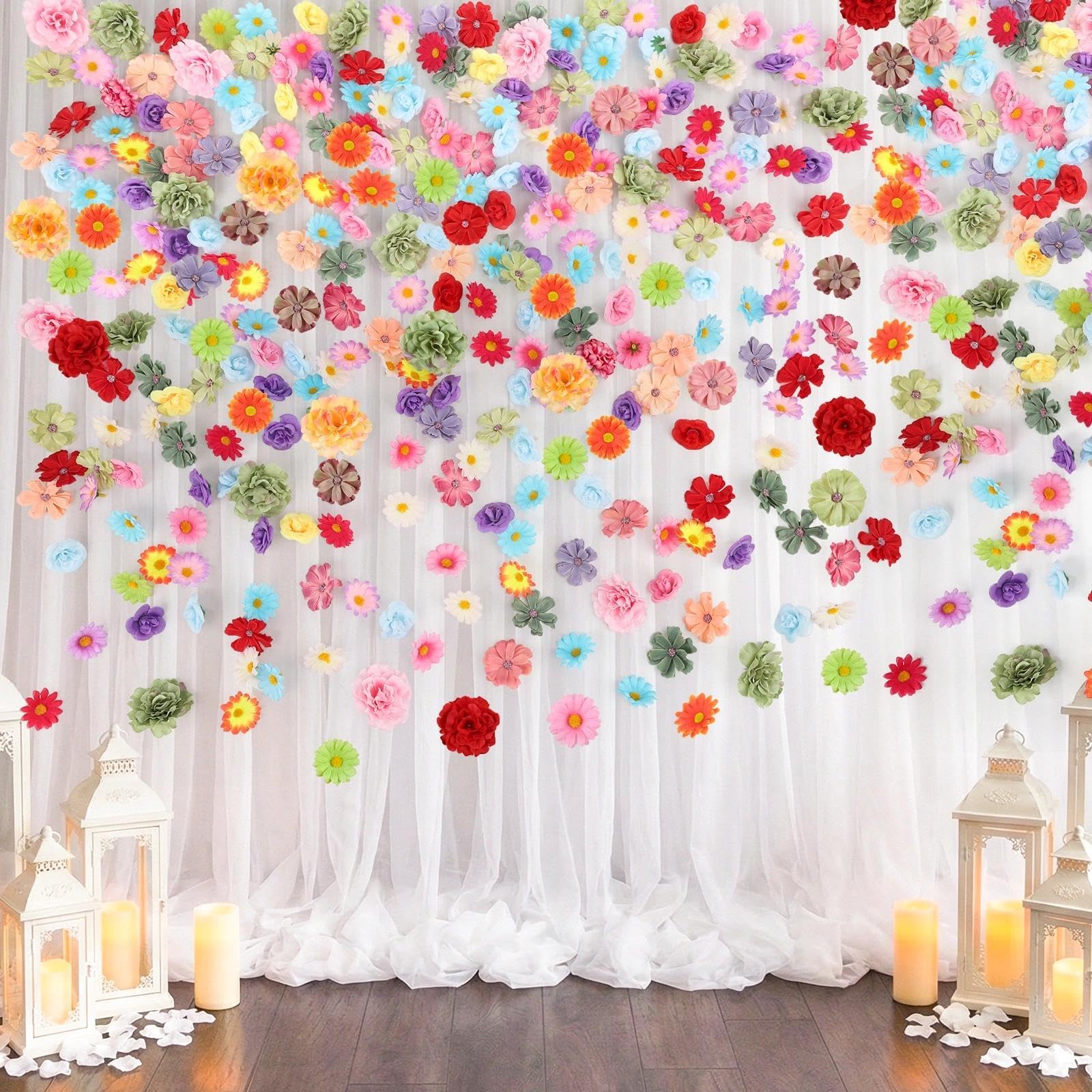 ATTGREAT artificial flower heads durable build for repeated events