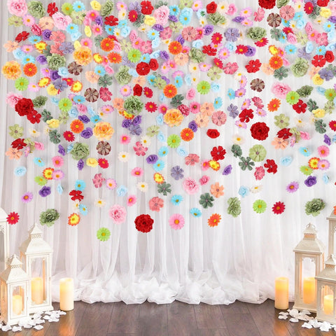 ATTGREAT artificial flower heads durable build for repeated events