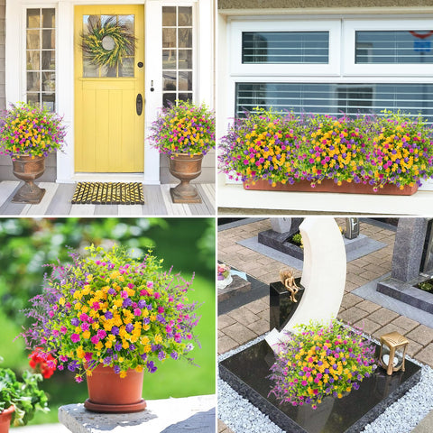ATTGREAT outdoor flowers require no watering or pruning