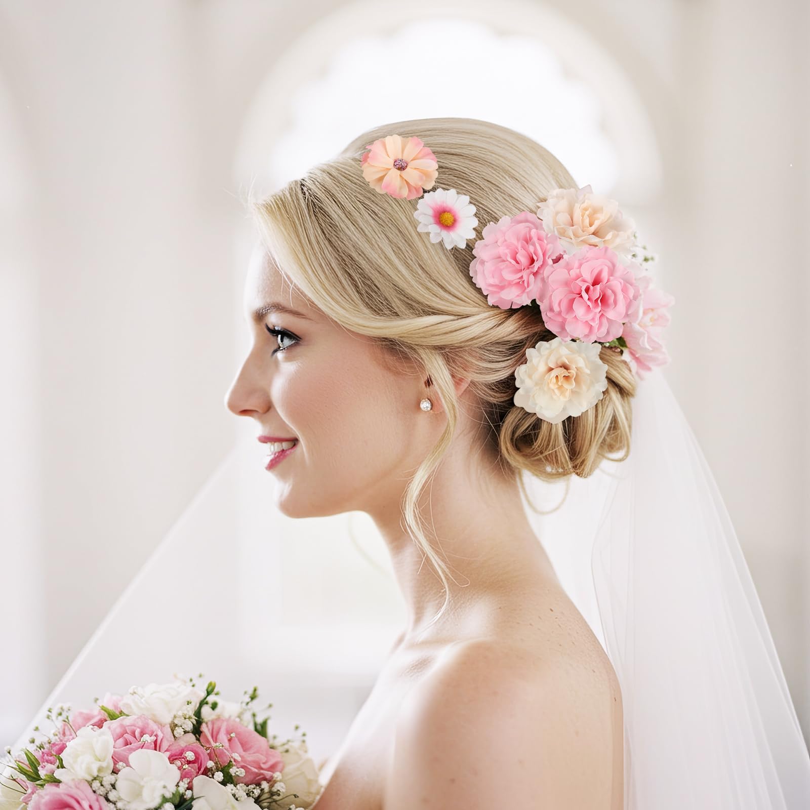 ATTGREAT multi-size flower heads collection offering varied scale for depth in crafts.