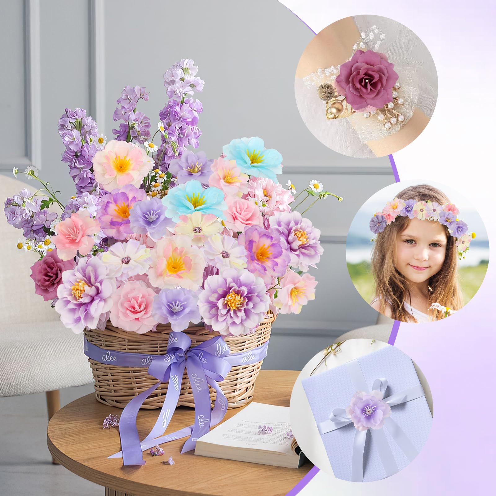 ATTGREAT small flower heads in varied sizes for easy mixing and layered designs.