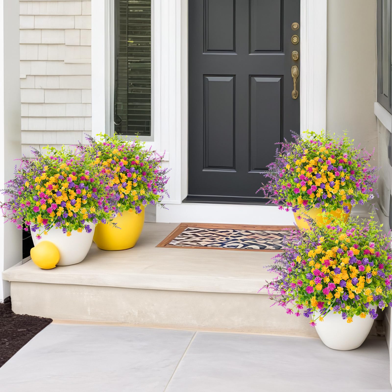 ATTGREAT outdoor flowers endure weather, providing year-round color with low maintenance