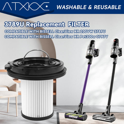 ATXKXE 6Pack XR filter for Bissell Cleanview Pet 300W, reliable filtration for pet homes.