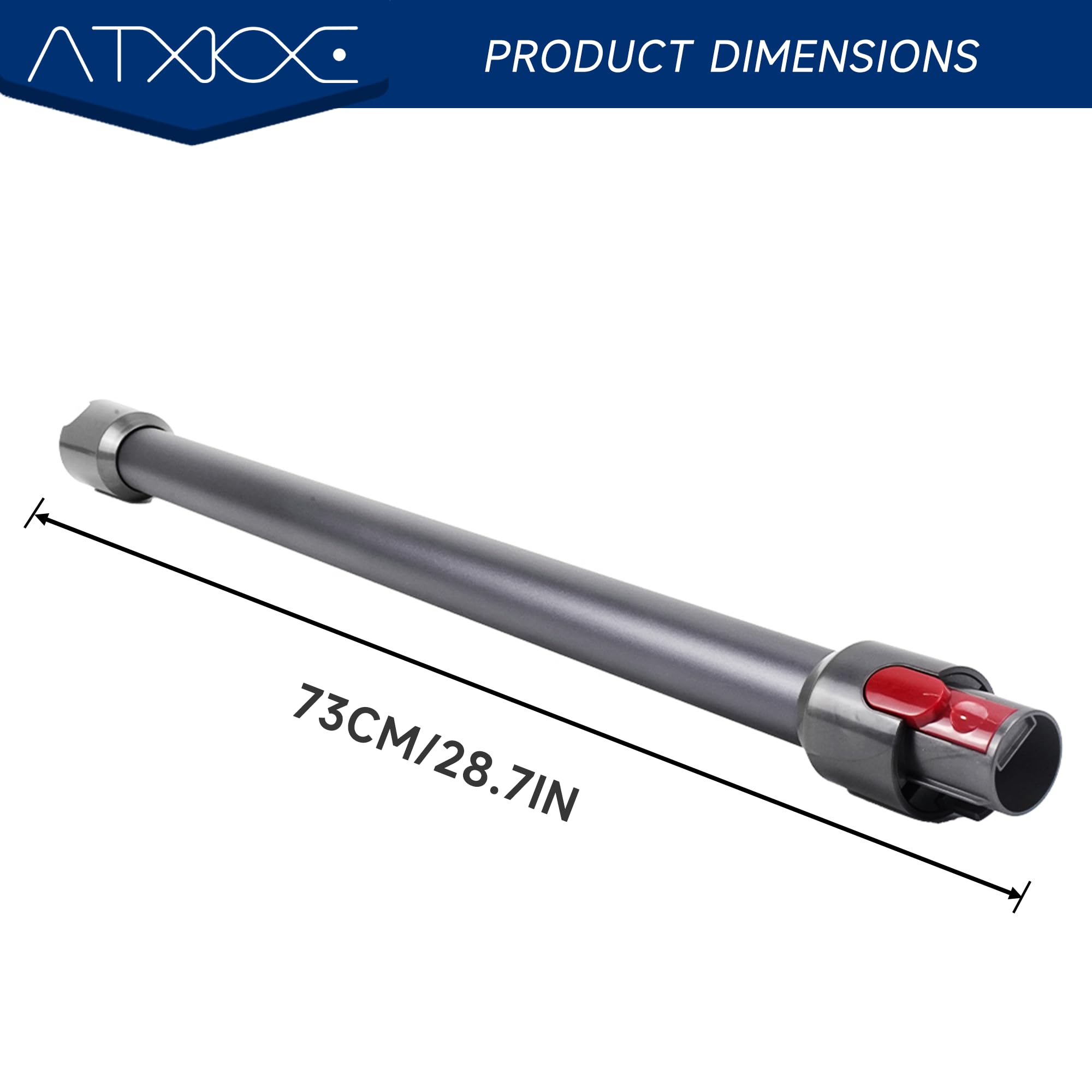 ATXKXE 28.3-inch alloy wand highlighting durable construction.