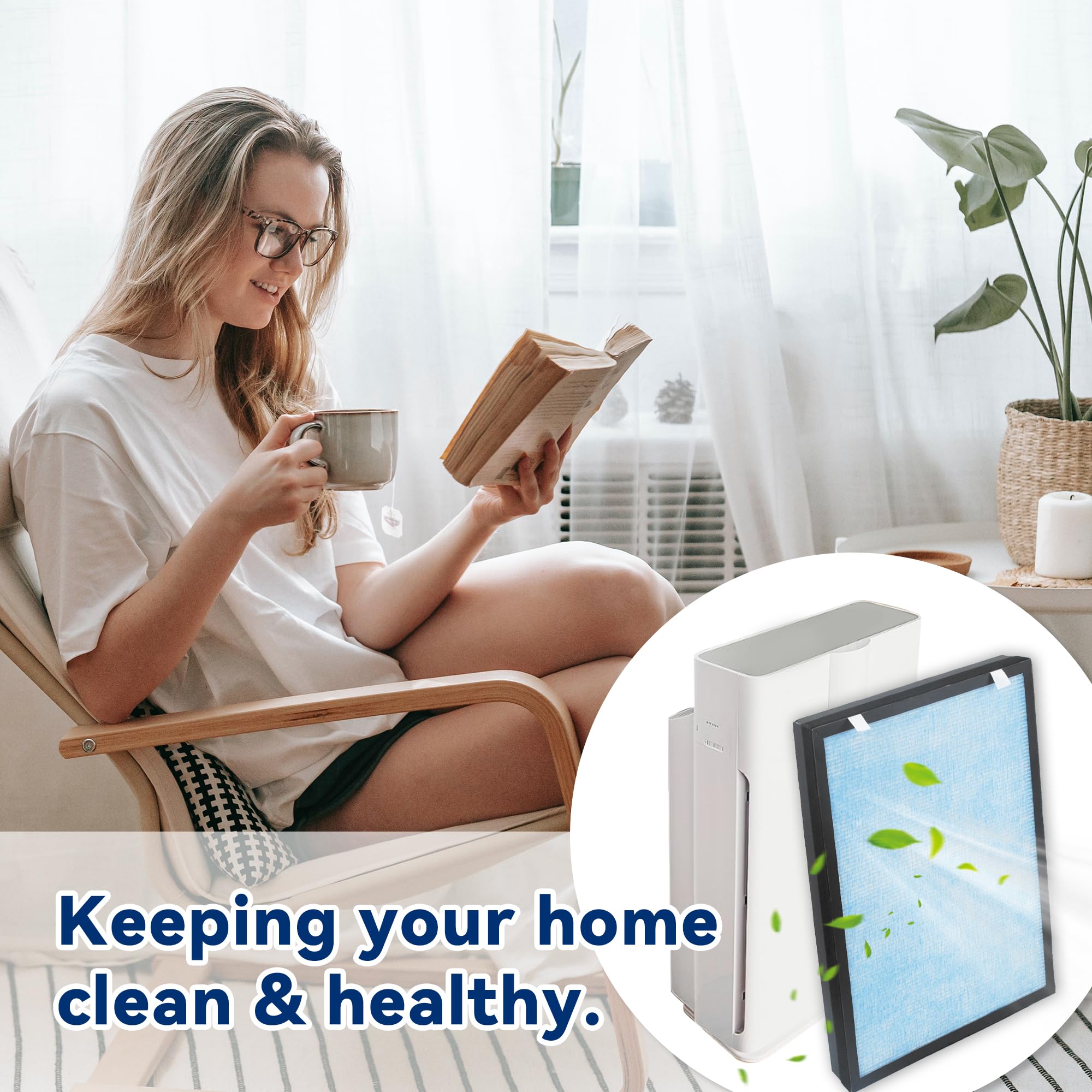 ATXKXE HSP002 filter installed inside purifier for refreshed air.