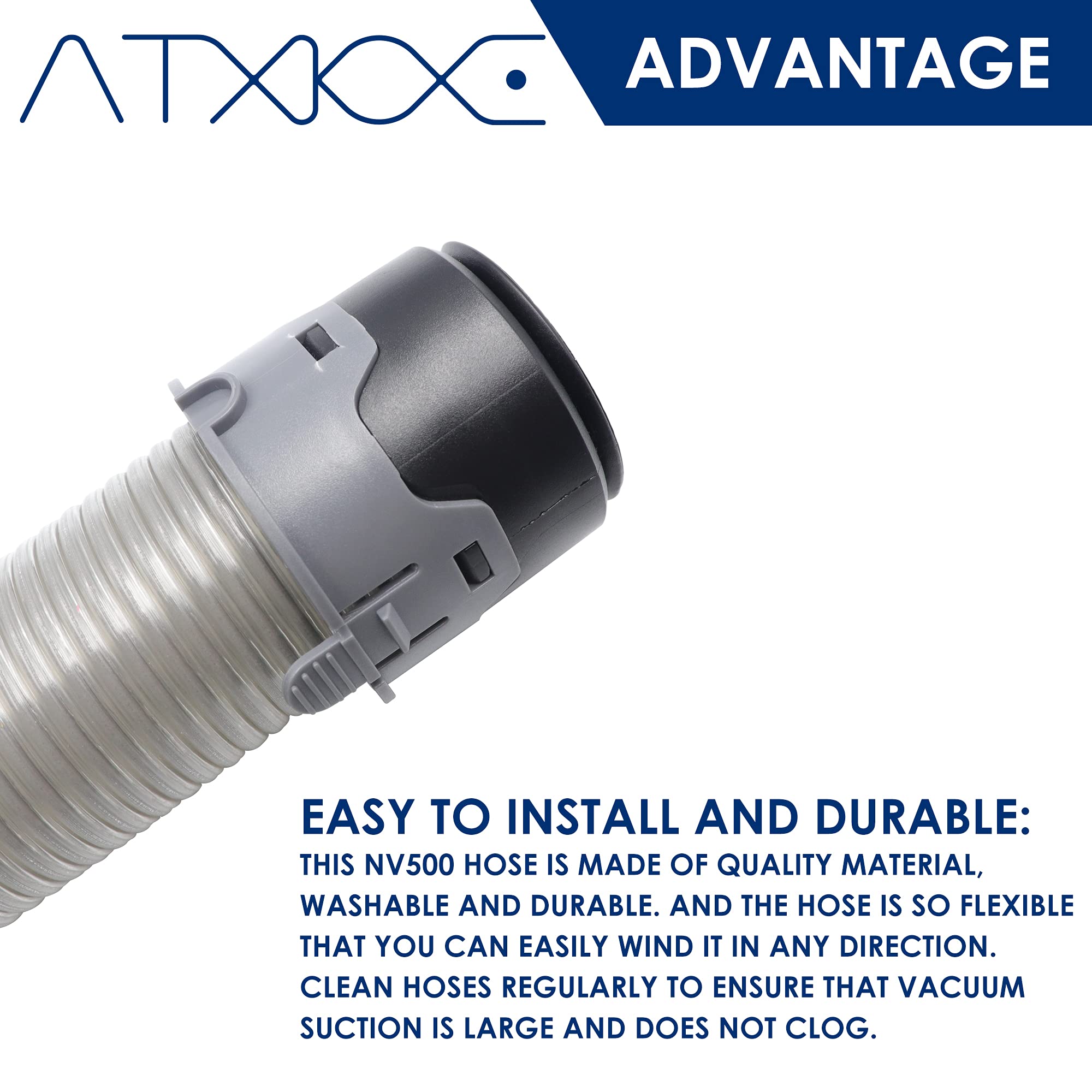 ATXKXE replacement hose assembly showing flexible design.