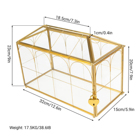 Atzciyr 12.6x5.9x9-inch box fits cards and small keepsakes