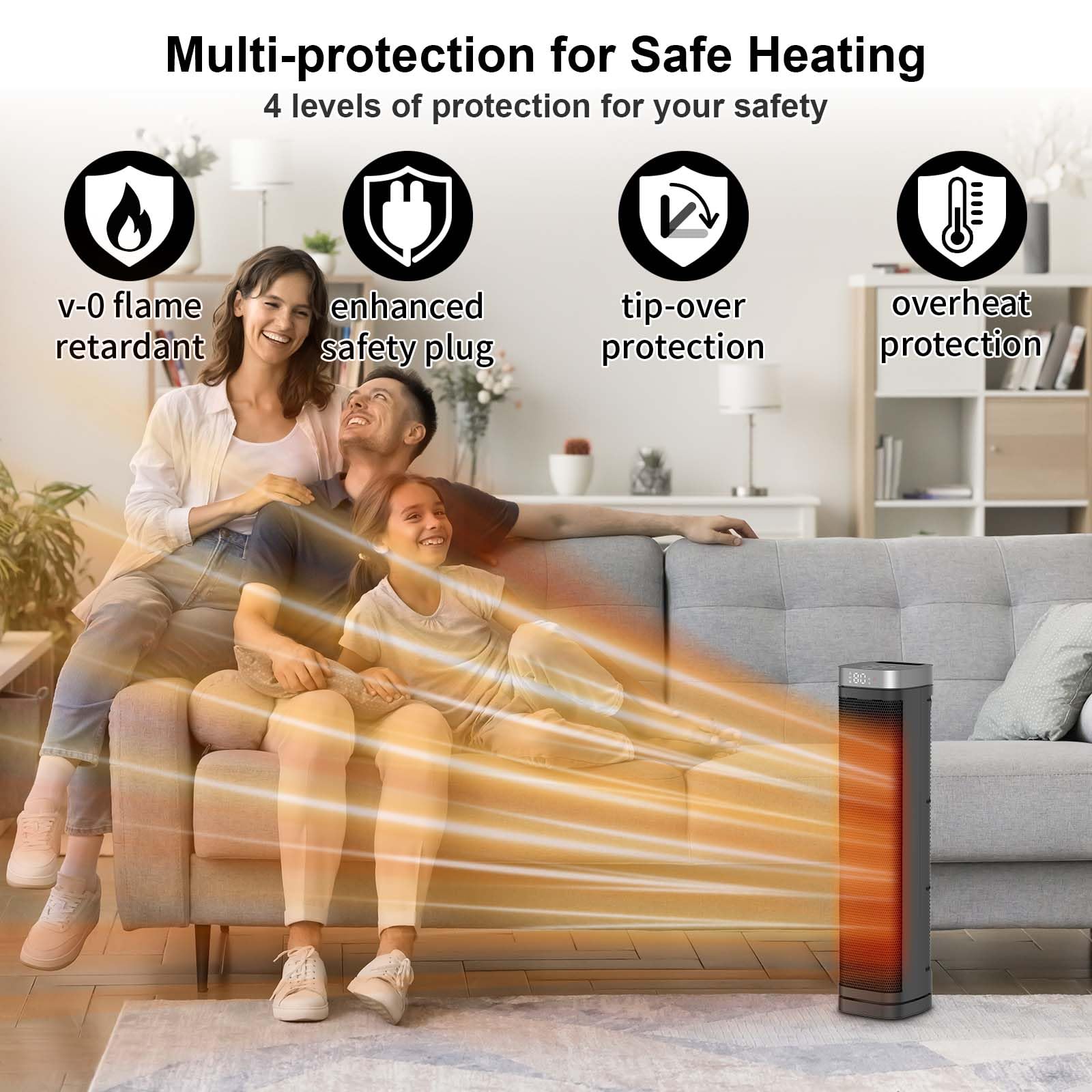 AUBKN remote control for adjusting heat and settings from a sofa or bed