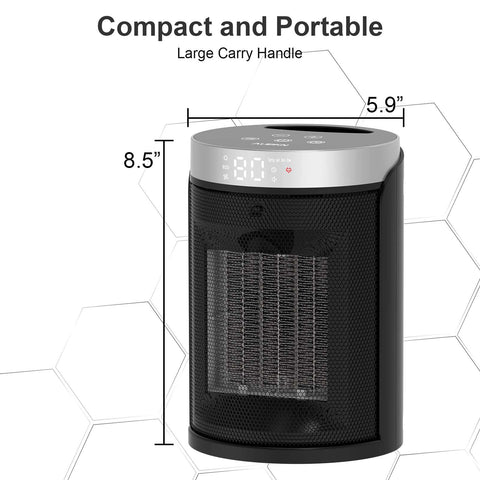 AUBKN space heater indoor use setup suits home or office warmth.
