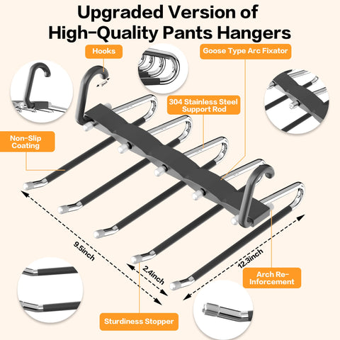 AUFETQ 360-degree rotating hooks provide easy access and flexible arrangement