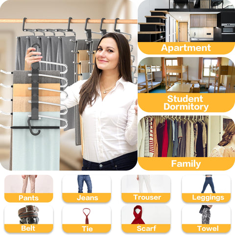 AUFETQ multi-functional hanger suits pants, scarves, and skirts