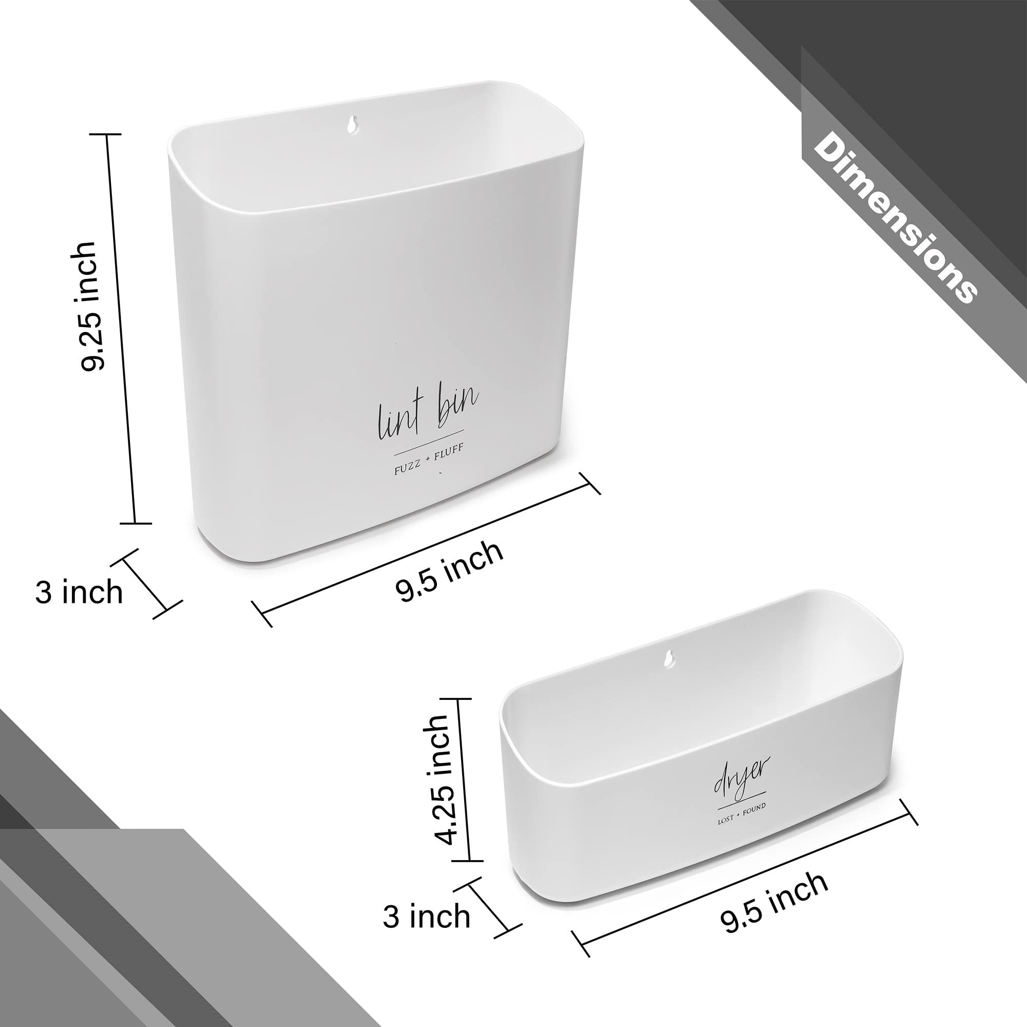 August and Wae dryer sheet holder bin for fresh sheets.
