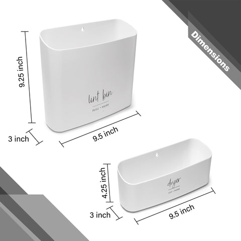 August and Wae dryer sheet holder bin for fresh sheets.