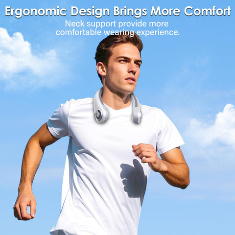 AUIIAH neck fan ergonomic lightweight wear around the neck.