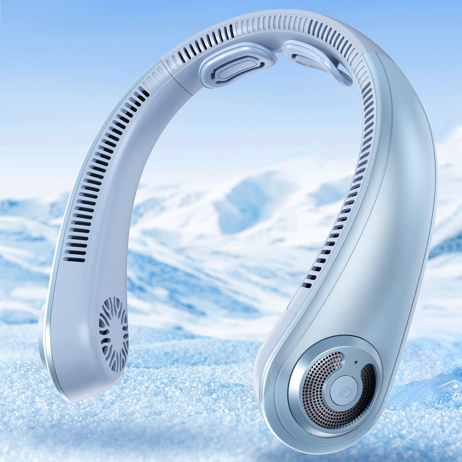 AUIIAH portable neck fan compact design for travel comfort