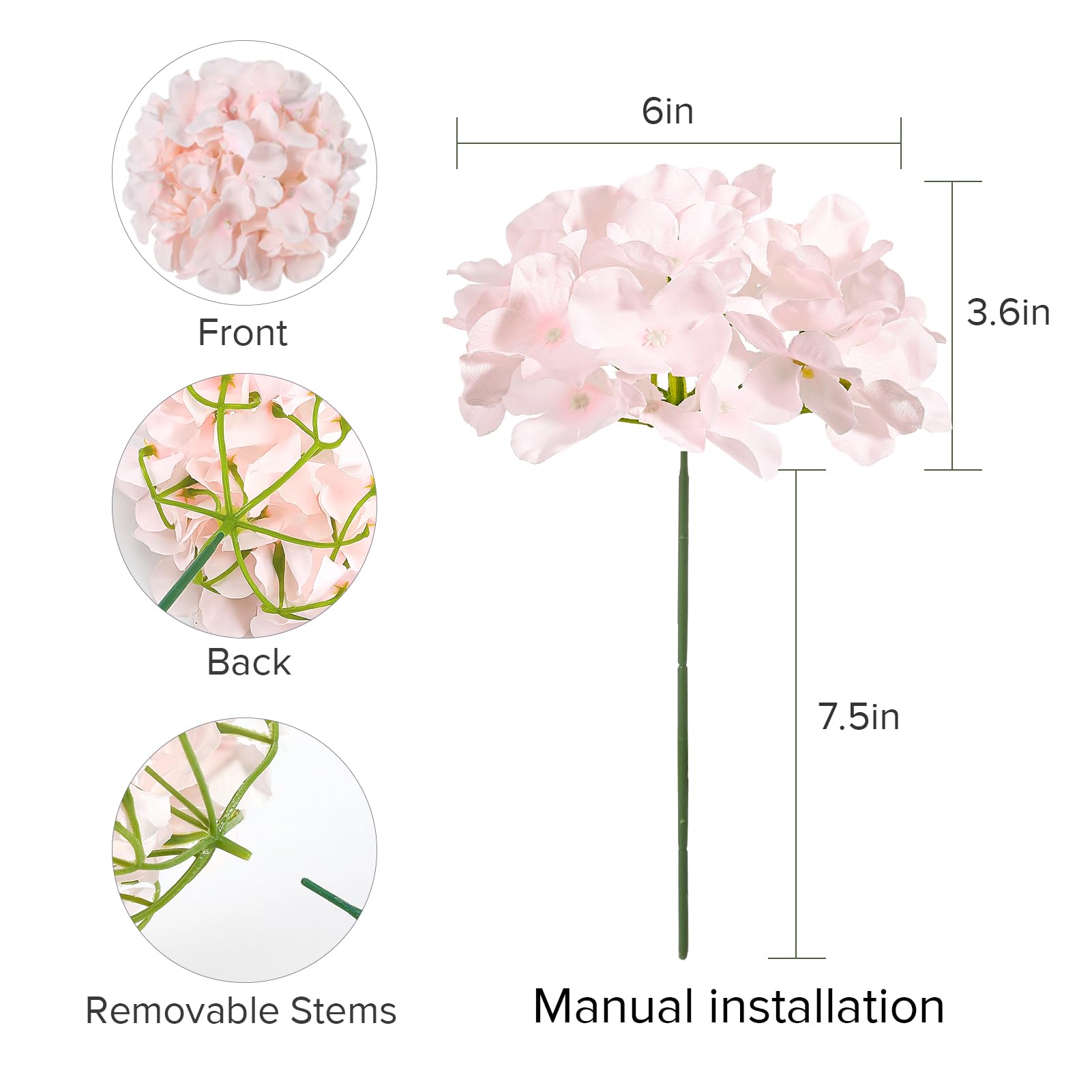Auihiay kit with 46 heads and 46 stems for versatile arrangements