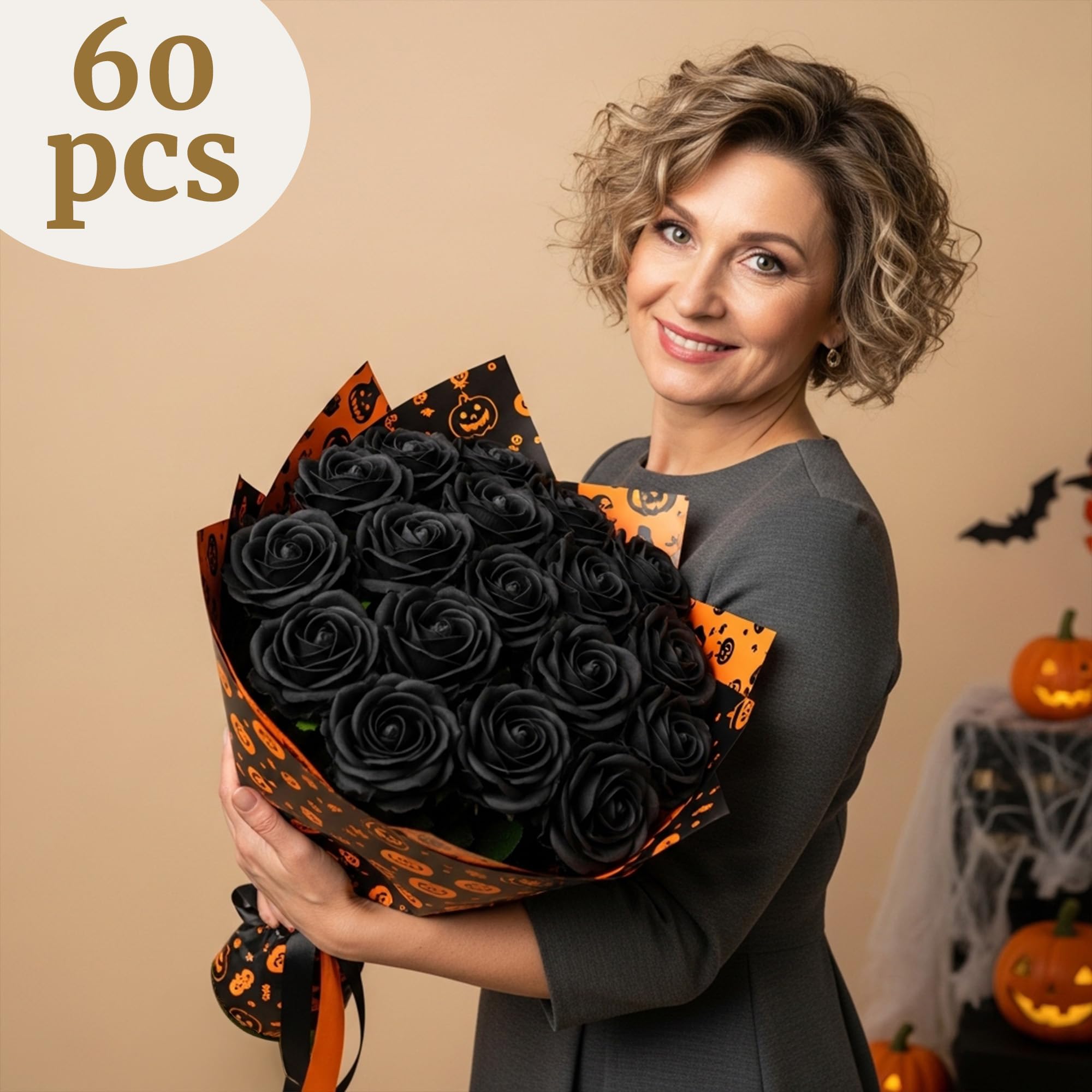 Auihiay black rose wedding centerpiece setup demonstrates striking mood for receptions.