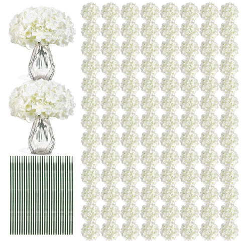 Auihiay hydrangea bulk 204pcs for versatile wedding decor and DIY arrangements.
