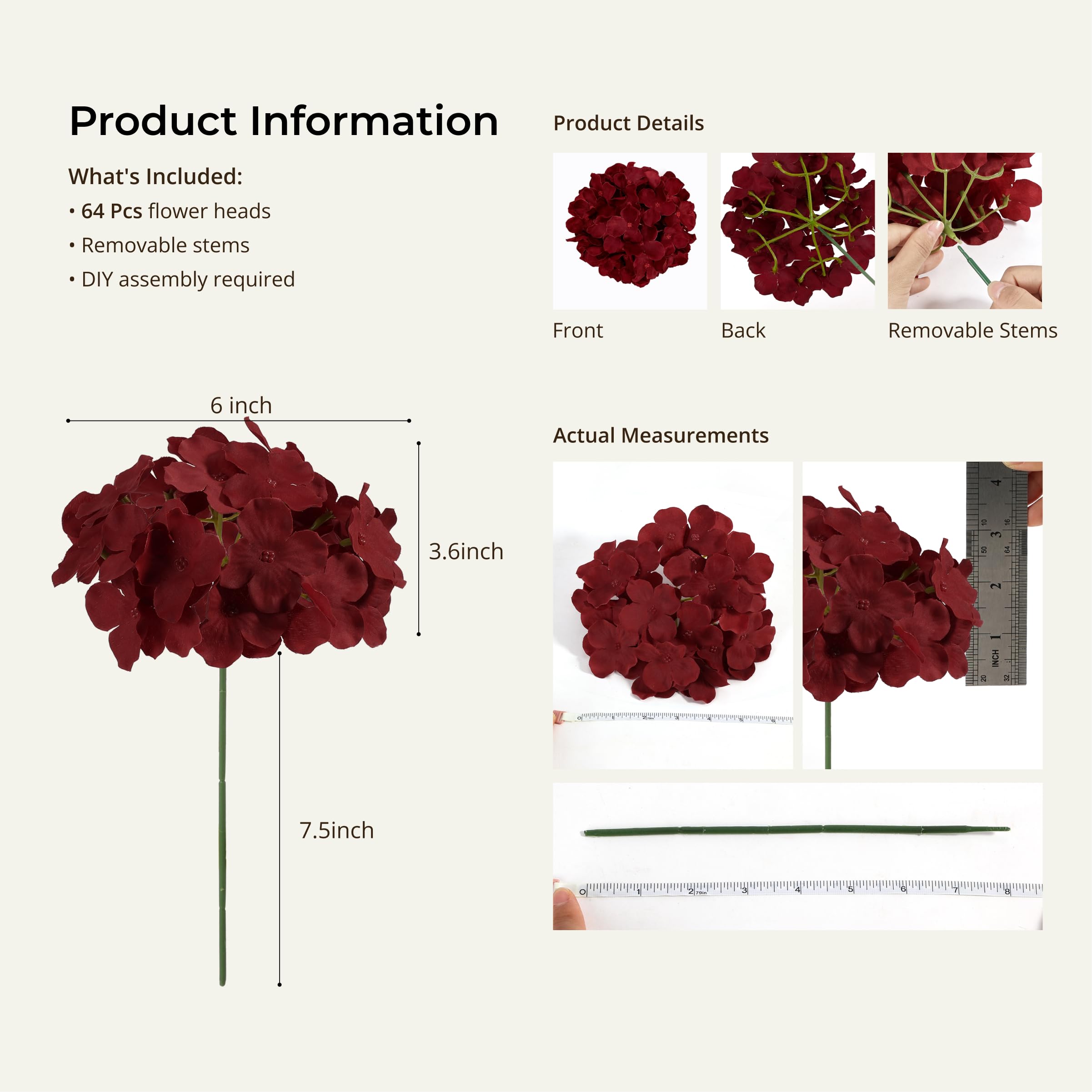 Auihiay hydrangea flower arrangements for versatile home decorating