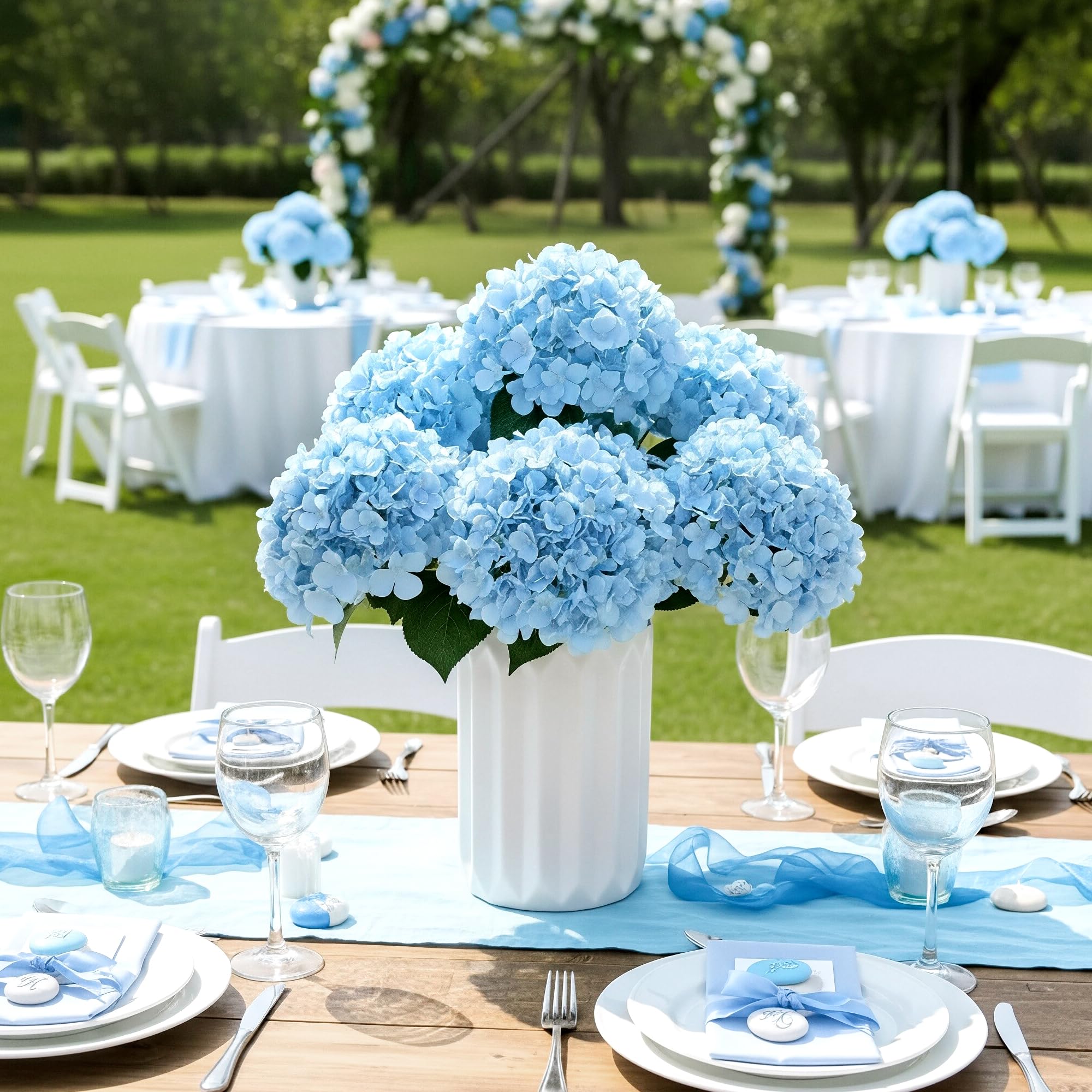 Auihiay hydrangea porch decor idea for outdoor spaces