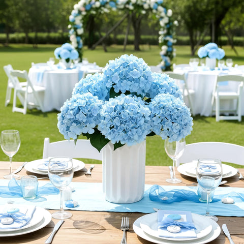 Auihiay hydrangea porch decor idea for outdoor spaces