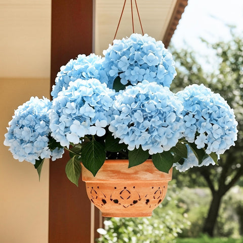 Auihiay hydrangea stems with iron wire for flexible shaping