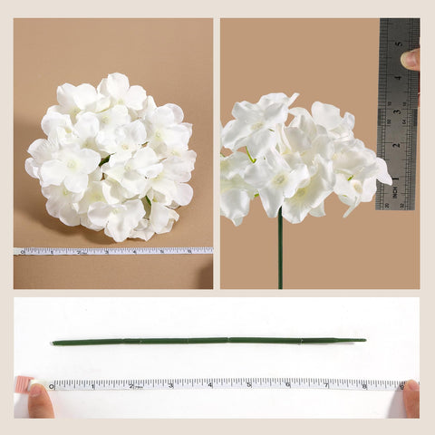 Auihiay ivory hydrangea table decor for baby showers and parties.
