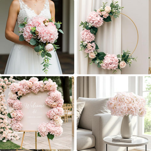 Auihiay pink hydrangea used for romantic wedding decor