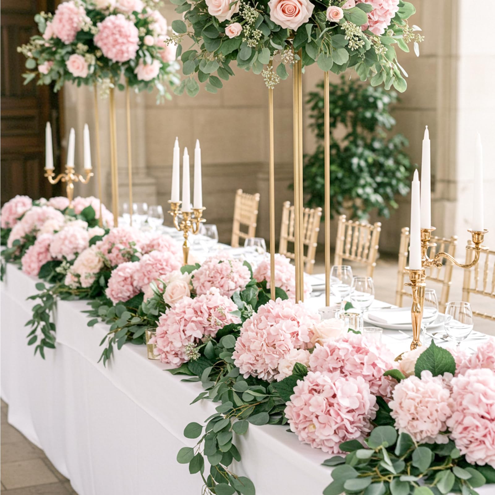 Auihiay soft pink hydrangea used as room decor accent