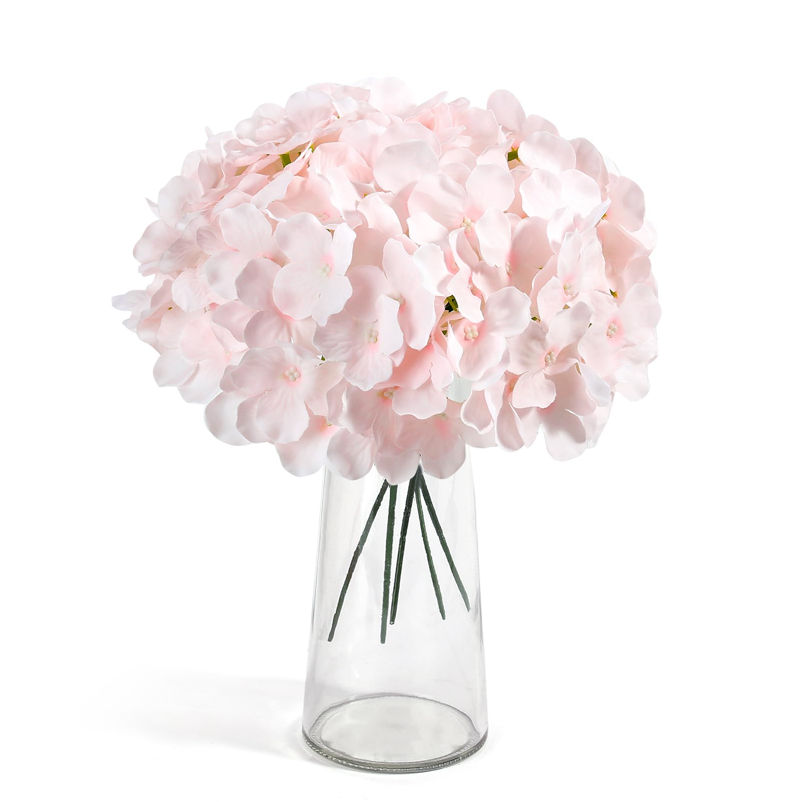 Auihiay close-up of pink hydrangea petals for a realistic look.