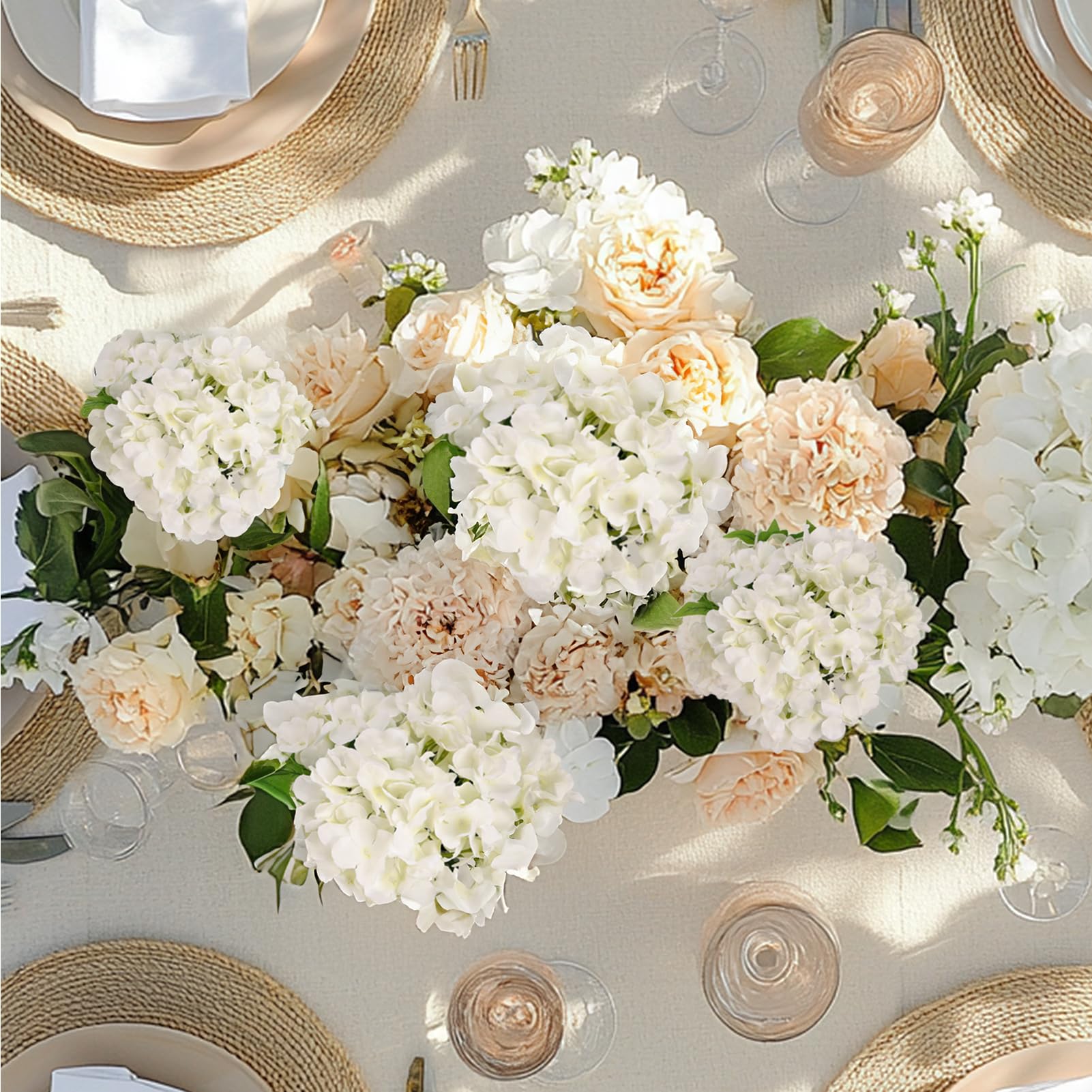 Auihiay silk hydrangea heads for lifelike accents and long-lasting displays.
