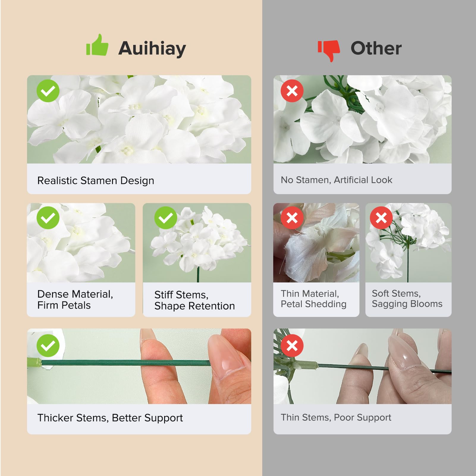 Auihiay wedding centerpiece hydrangea for elegant aisle or reception decor.