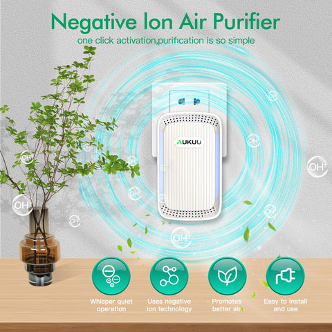 AUKUU Air Ionizers deliver fresh air without filters, helping with pet odors.