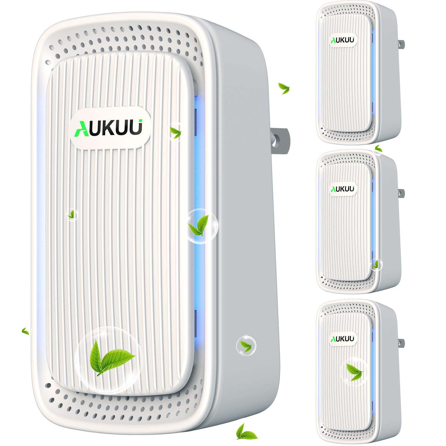 AUKUU Air Ionizers compact plug-in design provides discreet air purification in any room.