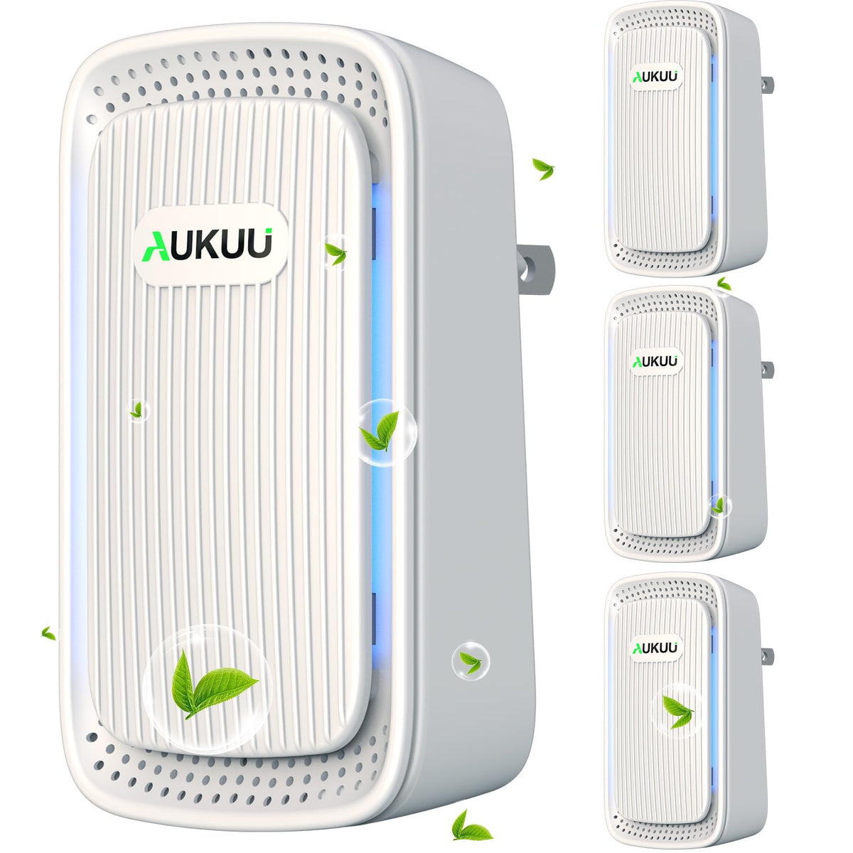 AUKUU Air Ionizers compact plug-in design provides discreet air purification in any room.