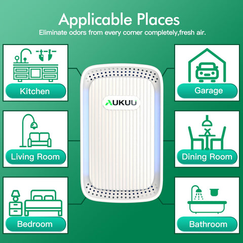 AUKUU Air Ionizers help reduce odors and smoke in rooms.