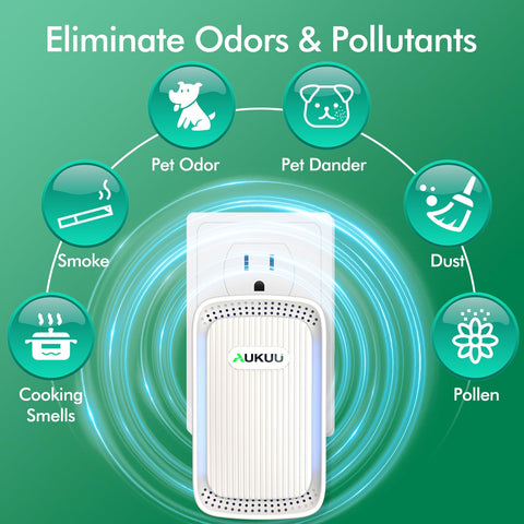 AUKUU Air Ionizers operate quietly for bedrooms and offices.