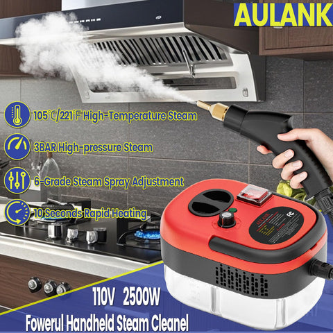AULANK nozzle emitting high temperature steam to tackle grime