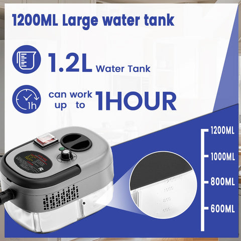 AULANK steam cleaner tank and accessory set, versatile cleaning options