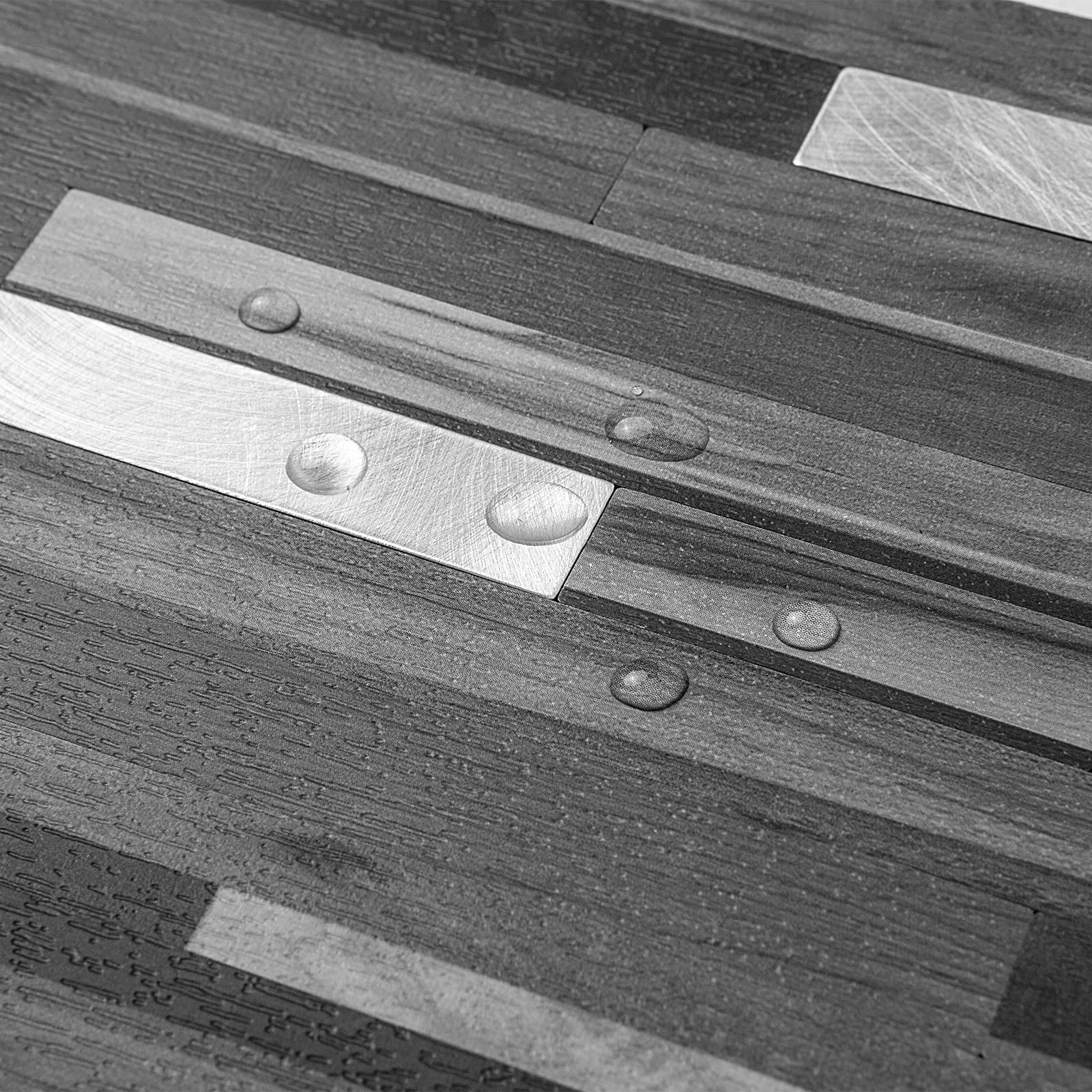 AULIGET PVC mixed metal surface—modern, high-impact backsplash.