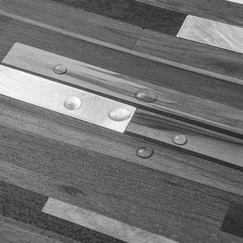 AULIGET PVC mixed metal surface—modern, high-impact backsplash.