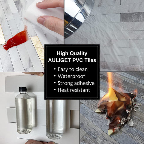 AULIGET waterproof and heat resistant tiles for kitchens and steam-prone areas.